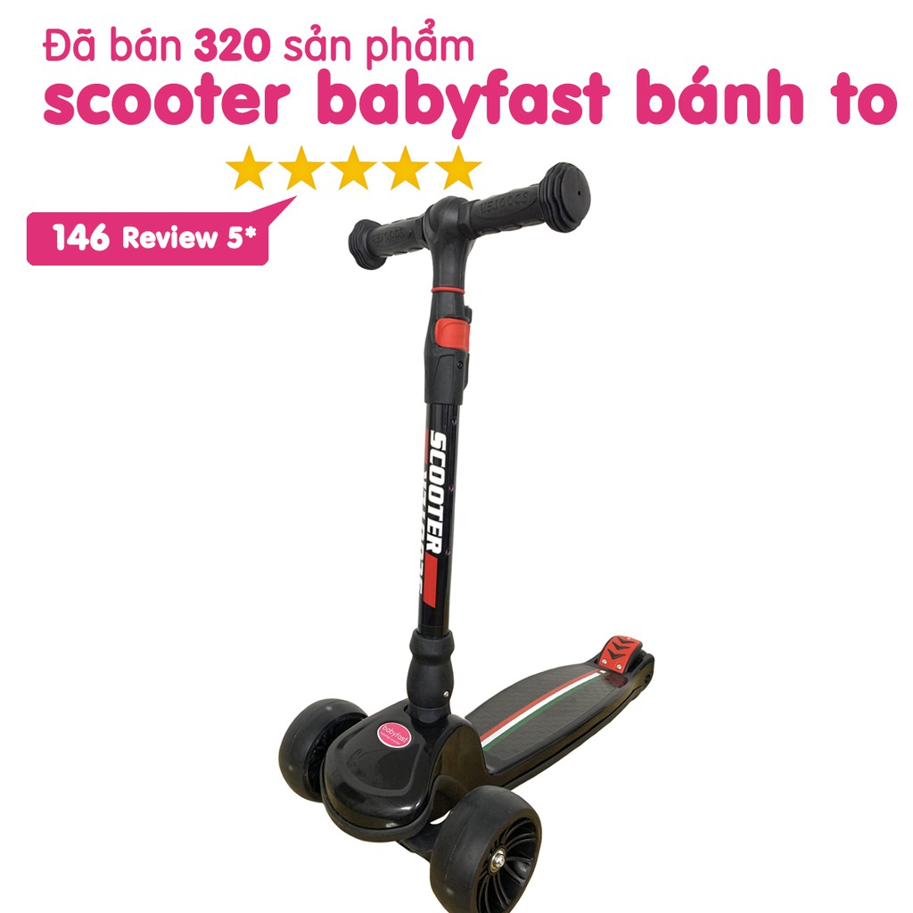 [Chuyên sỉ] Xe trượt scooter Baby 3 bánh an toàn cho trẻ em chịu lực 80kg phù hợp cho cả bé trai và gái