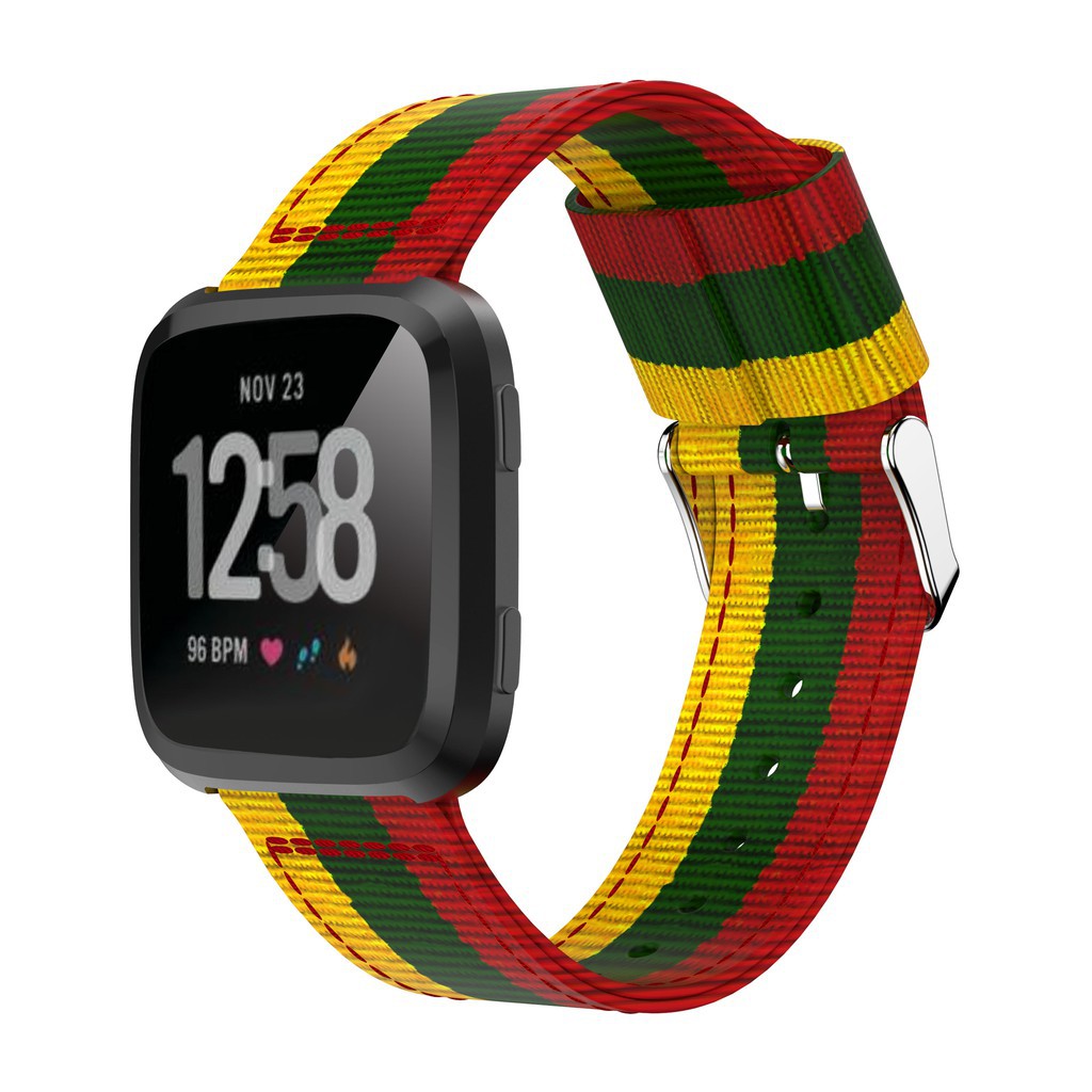 Dây đeo bằng nylon thể thao thời trang cho đồng hồ thông minh Fitbit versa