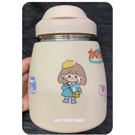 Bình giữ nhiệt cao cấp AHHUAT_900ml inox 304_Kiểu dáng Độc đáo (Chứa nước uống hoặc đồ ăn)