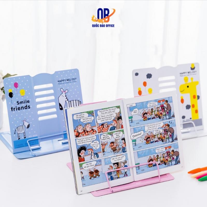 Giá kẹp sách chống cận, giá đỡ sách chống cận cho bé chắc chắn giúp bé giữ khoảng cách khi đọc sách