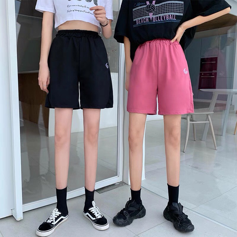 Quần đùi trơn / quần short thể thao form rộng unisex_G.A.O Fashion