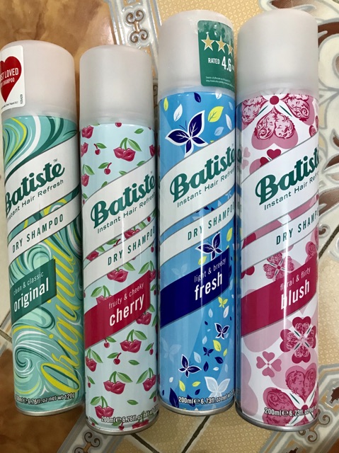 Dầu gội khô BATISTE DRY SHAMPOO 200ml