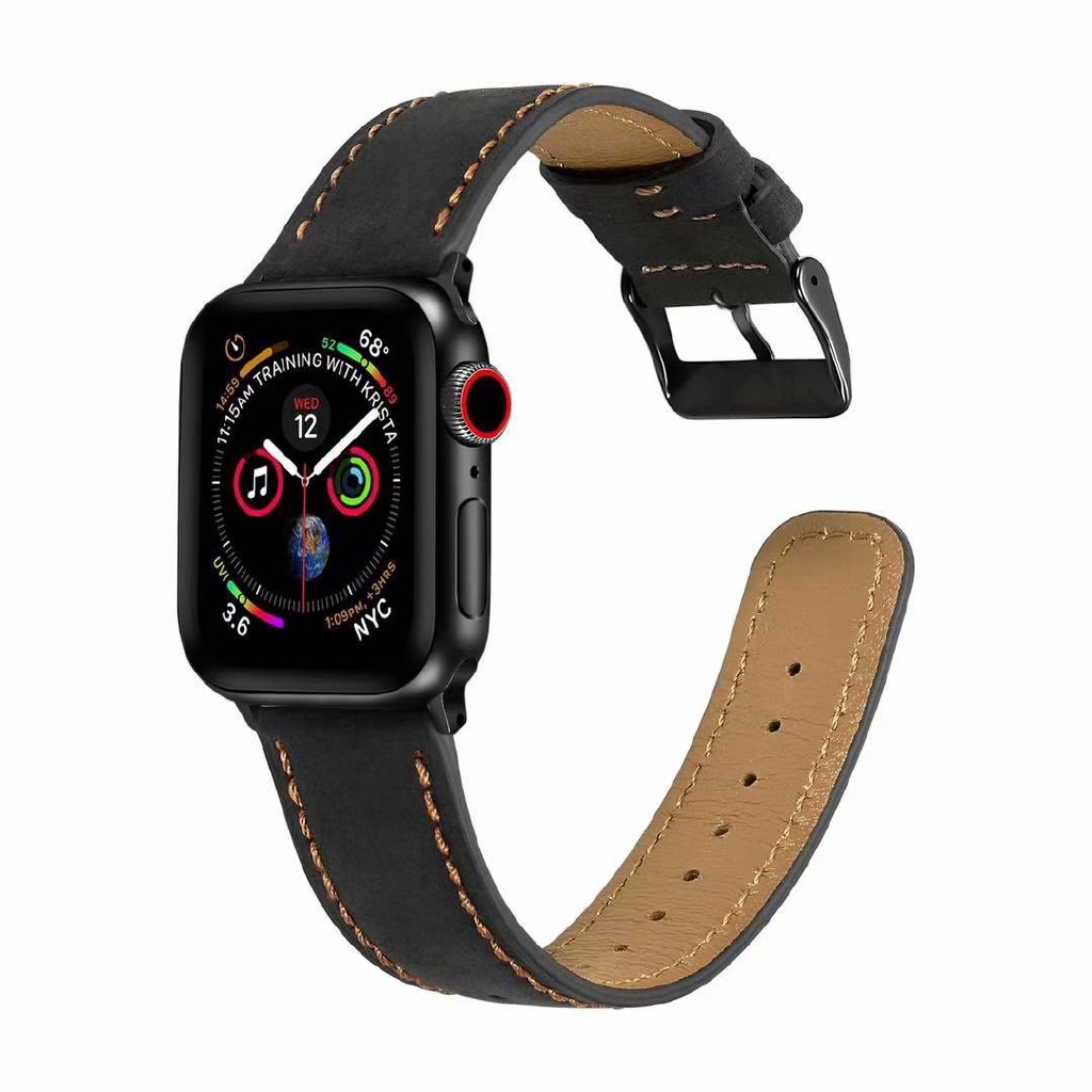 【Apple Watch Strap】Dây đeo bằng da cho đồng hồ thông minh Apple Watch Series se / 6 / 5 / 4 / 3 / 2 / 1 (38mm 42mm 40mm 44mm)