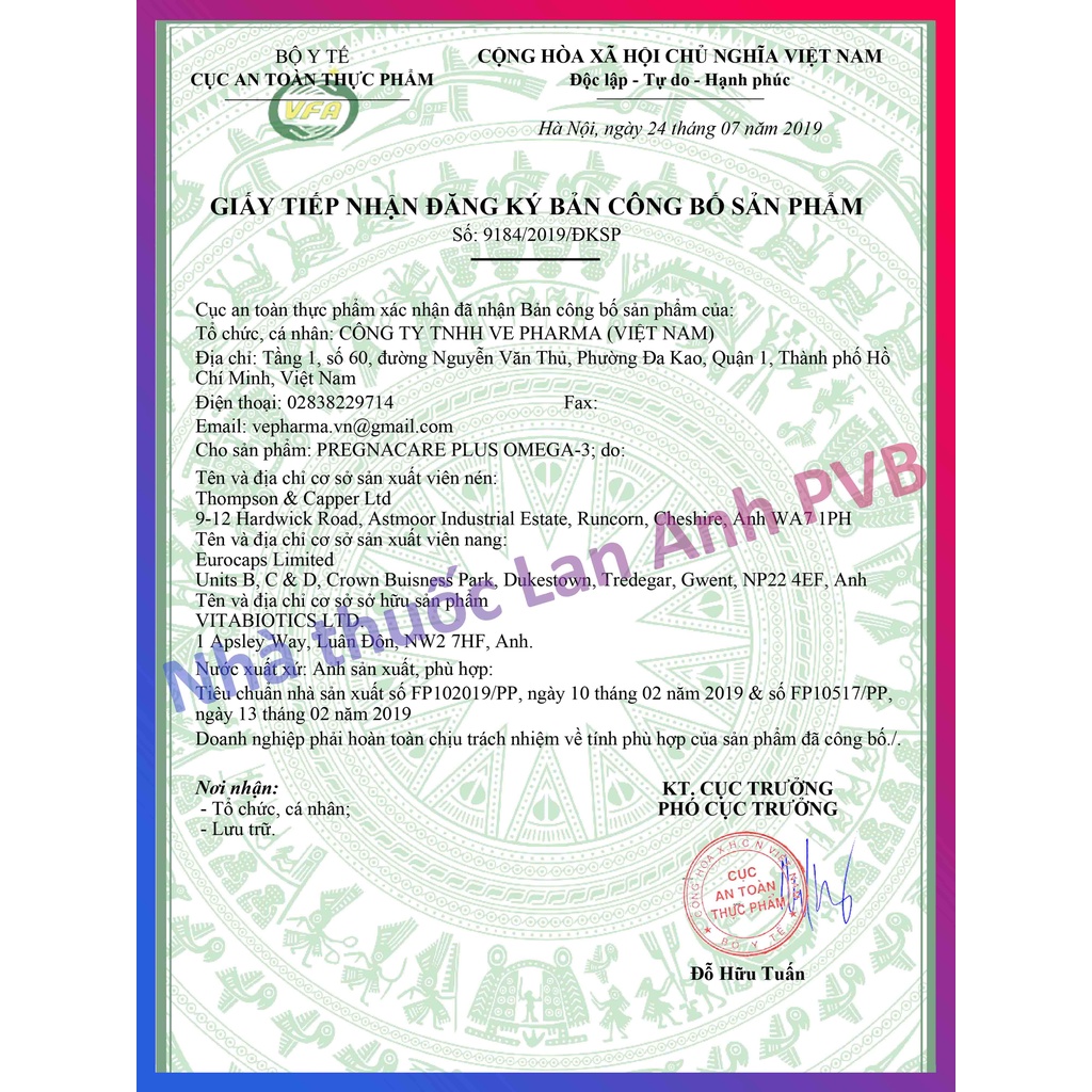 PREGNACARE PLUS OMEGA-3  - Vitamin bầu chăm sóc dinh dưỡng trọn vẹn thai kì.