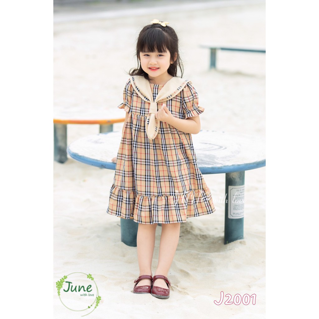 Váy June cổ thuỷ thủ kẻ caro