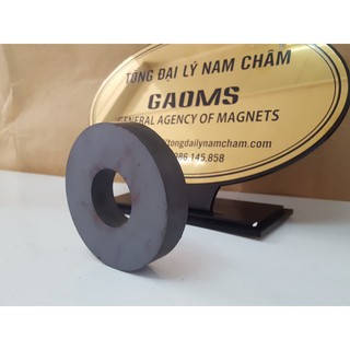 Nam châm Ferrite 100x20mm lỗ 40mm