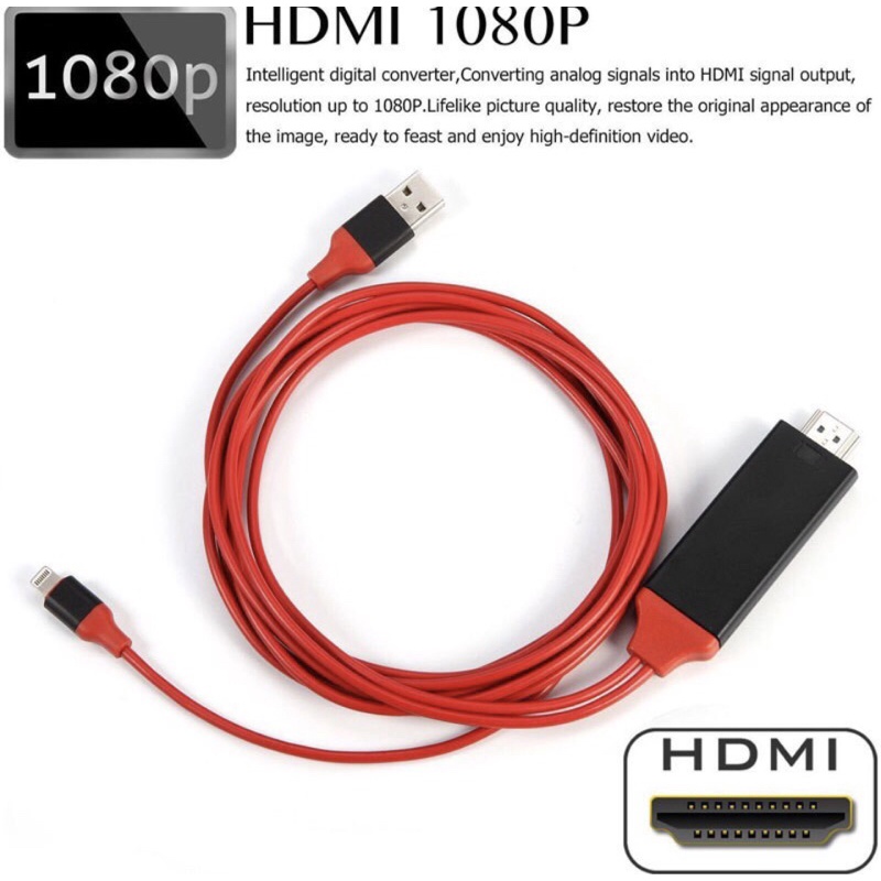 Cáp Hdmi Từ Đt Iphone, ipad Lên Tivi bảo hành 6 tháng