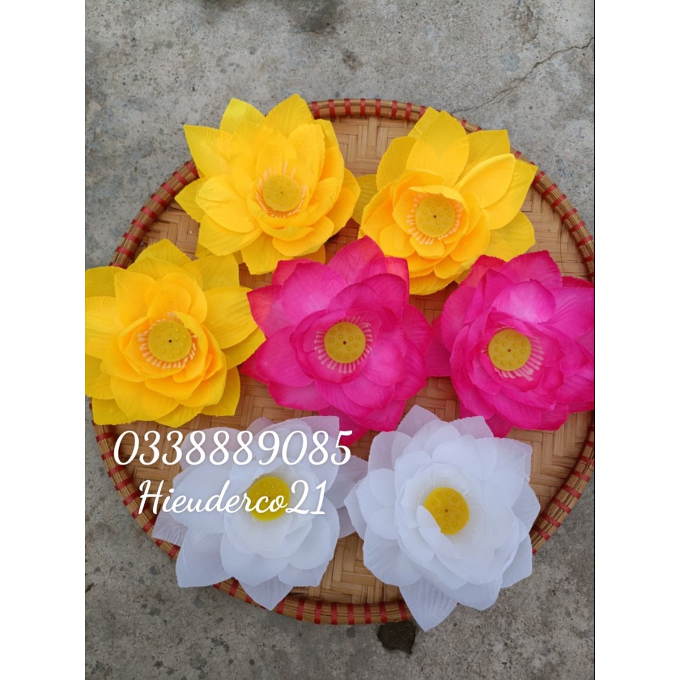 Đầu bông hoa SEN LỤA dùng làm oản,trang trí,decor