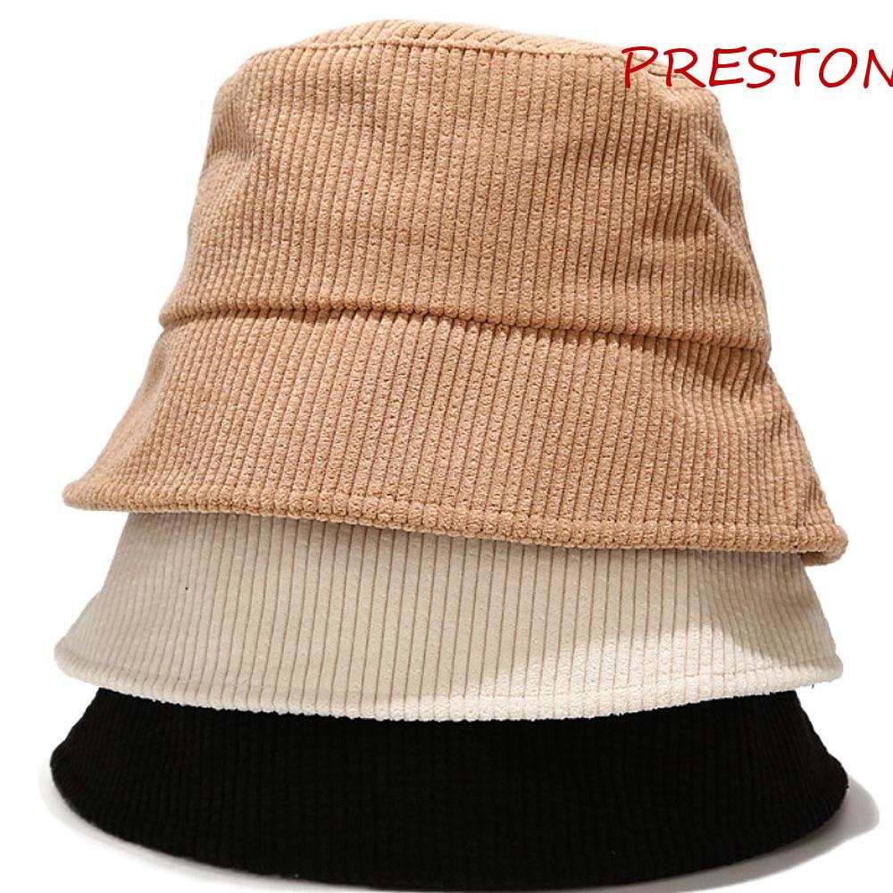 Mũ Bucket Nhung Mềm Màu Trơn Phong Cách Thời Trang Nhật Bản Dành Cho Nữ