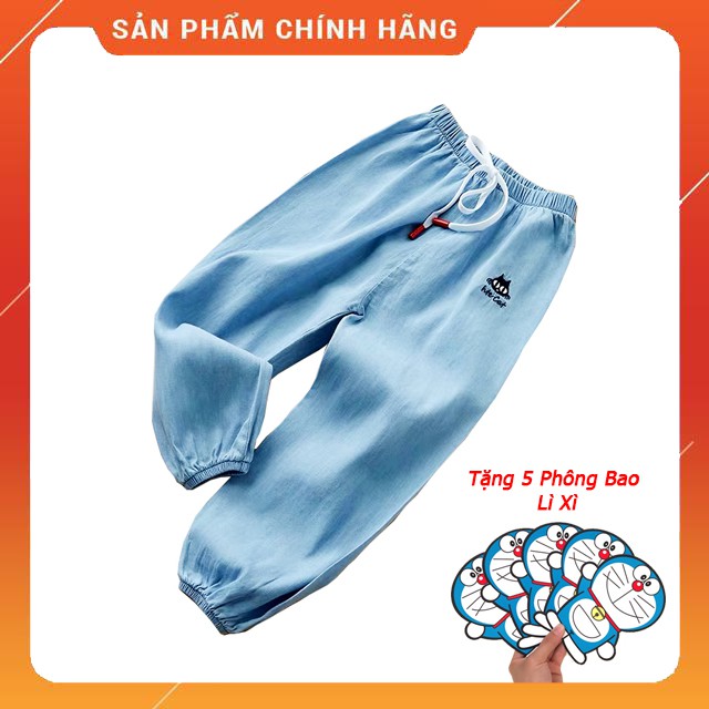 Quần Bò Giấy Hàng Quảng Châu Dành Cho Bé Nữ Từ 14-33kg + Tặng 5 Bao Lì Xì