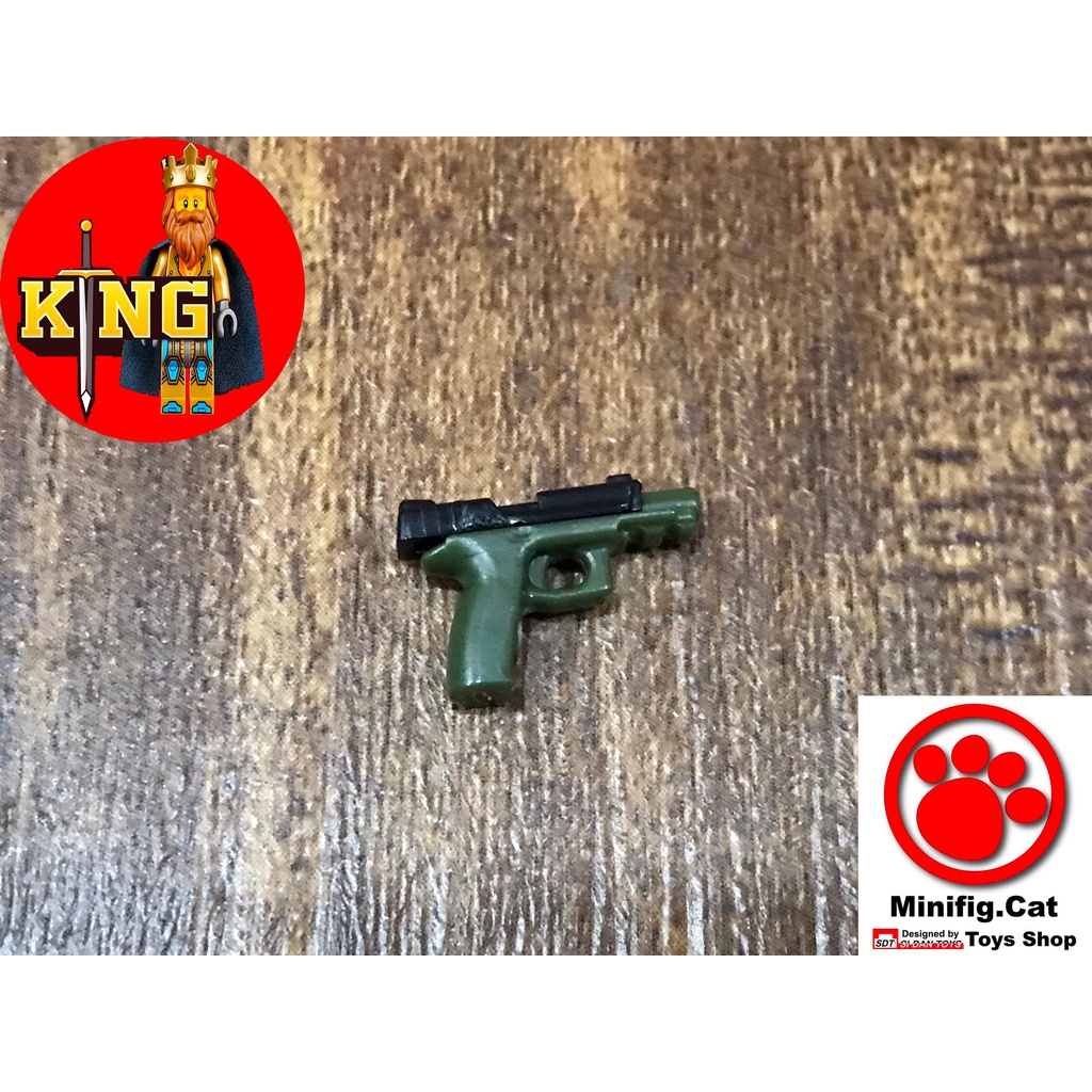 Minifigcat Black-Tank Green_MPX9 Phụ kiện đồ chơi LEGO