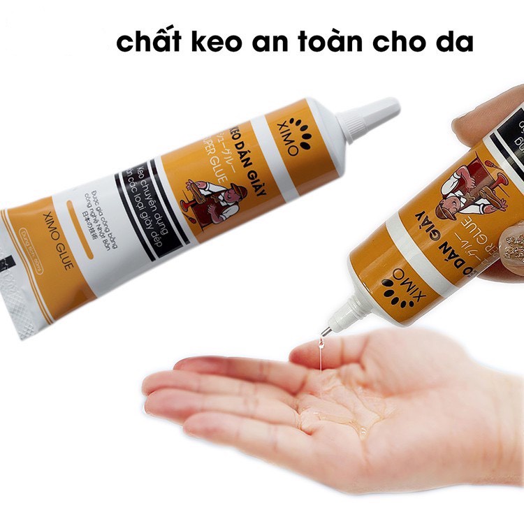 Keo dán giày, dép siêu dính dùng nhiệt trong suốt SHOES CARE không tổn thương da X5