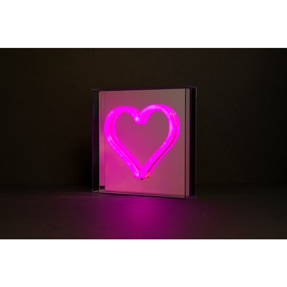 Đèn Neon ARTBOX Hàn Quốc Hình Trái Tim Thiết Kế Kiểu Gương