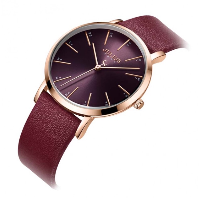 Đồng Hồ Nữ JA-1161C Julius Hàn Quốc Dây Da
