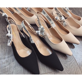 Giày cao gót jadior len tăm fullbox