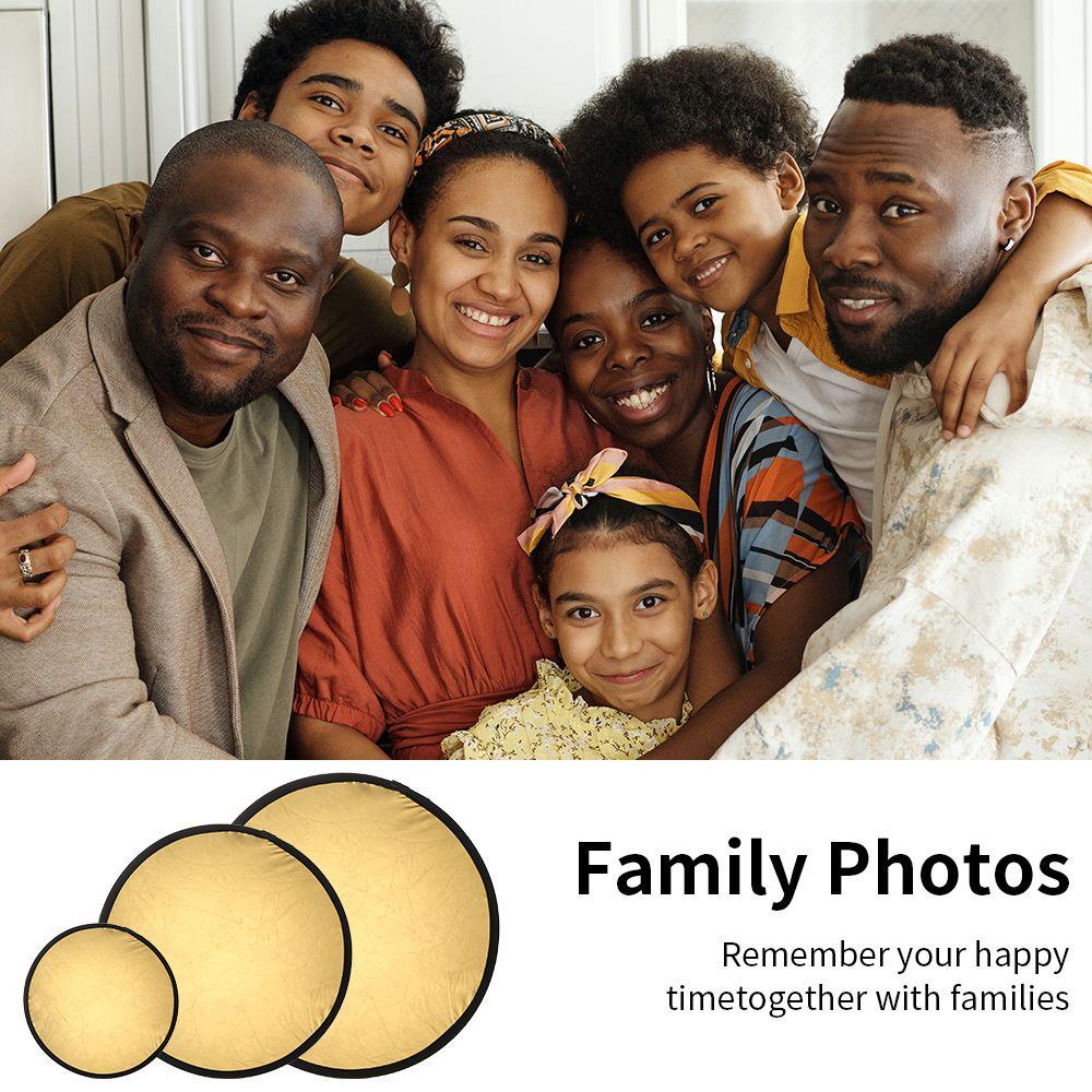 BTLIMER Bảng Khuếch Tán Ánh Sáng Hình Tròn Nhiều Màu Kèm Túi Đựng Mềm Mại Tiện Dụng