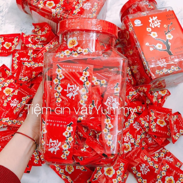 Xí muội ômai đào Thái Lan hũ lớn