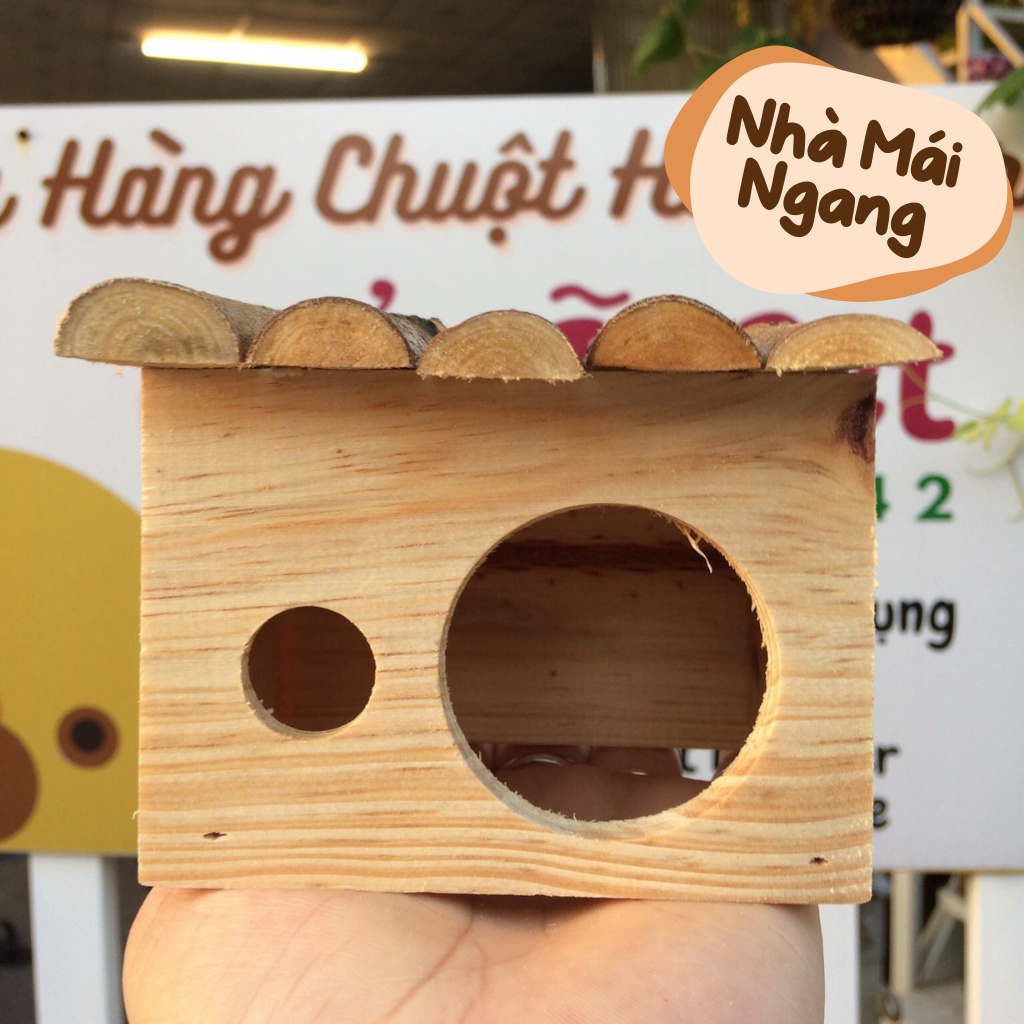 Nhà ngủ gỗ cho hamster BẢNG 2 mẫu lấy ngẫu nhiên trong bảng