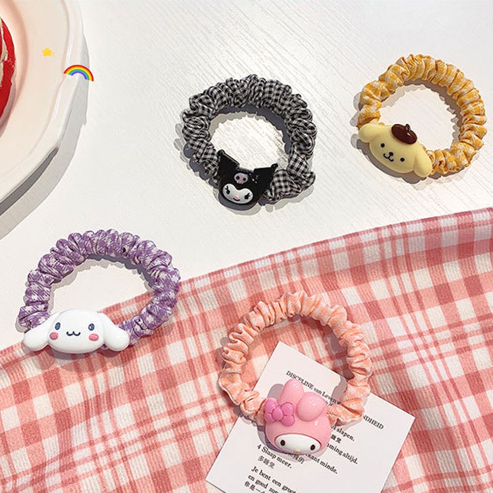 Dây buộc tóc co giãn tốt trang trí họa tiết động vật đáng yêu
