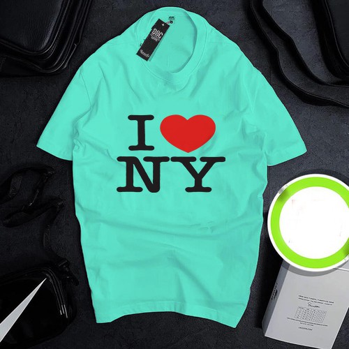 Áo thun Cotton Unisex - New York - Mỹ - I love NYC