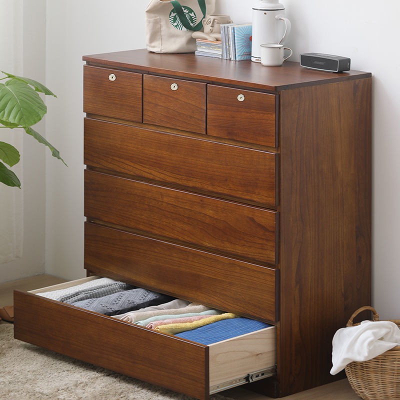 5 ngăn kéo toàn bộ gỗ nguyên tấm Tủ đựng đồ, kéo, hộc tủ, dọn phòng ngủ, phong cách
