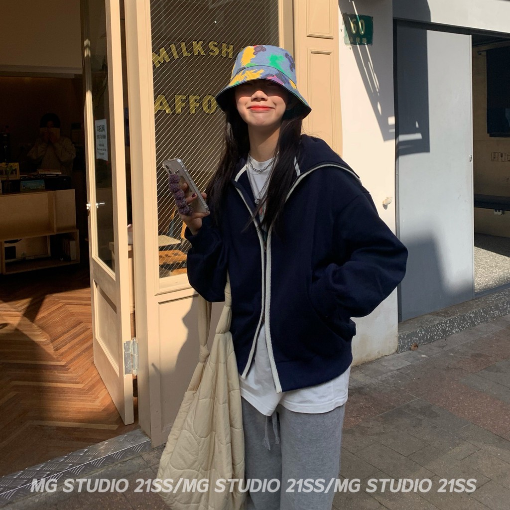 Mũ Tai Bèo MG STUDIO Họa Tiết Graffiti Gấu Hoạt Hình Thời Trang