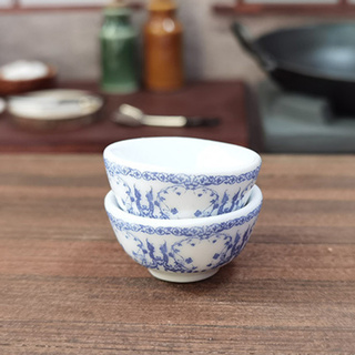 Bộ Chén Mini Bằng Sứ Cho Nhà Búp Bê