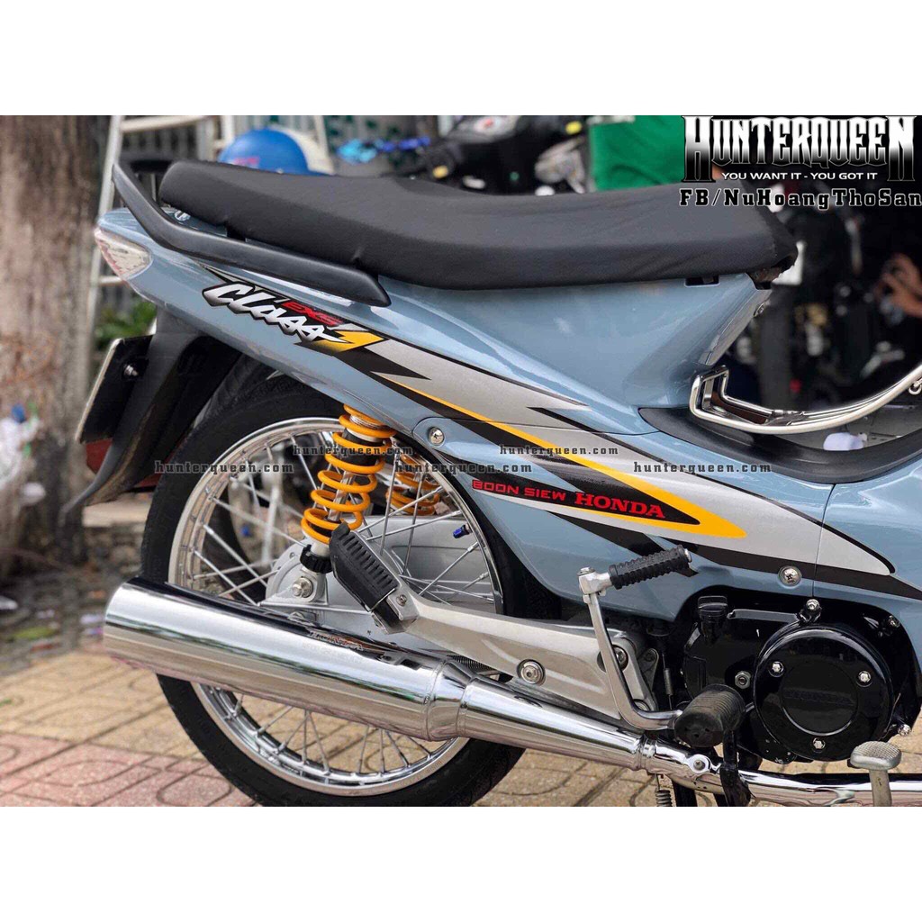 Tem rời dán xe màu xám xi măng. Huyền thoại WAVE nhỏ Class1 EX5