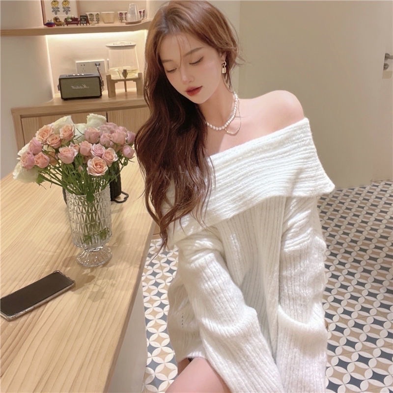 FREESHIP- ÁO LEN TRỄ VAI DÀI TAY 3 MÀU TIỂU THƯ SIÊU HOT HIT