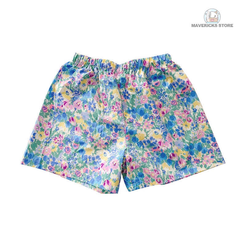Quần short nữ in hình hoa tulip phong cách Hàn Quốc