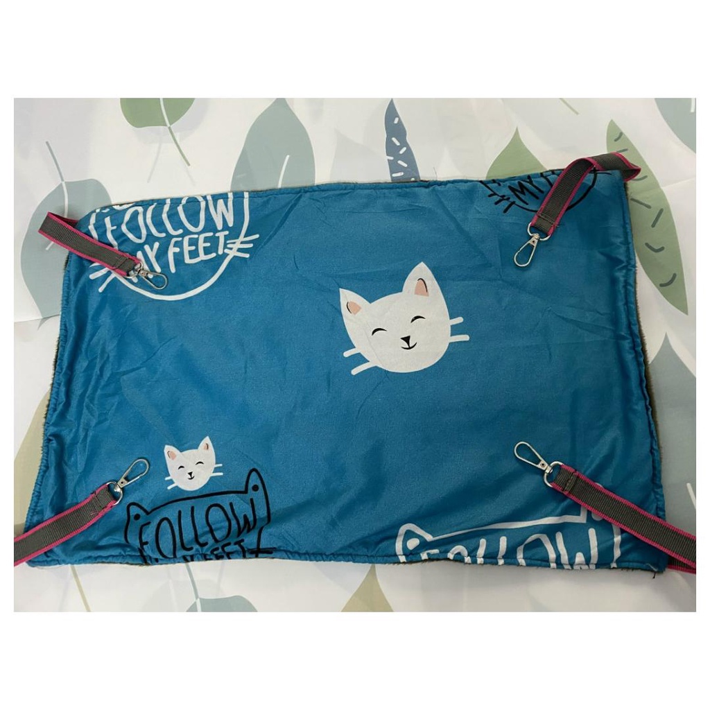 Võng mèo sizeL 53cm*35cm treo lồng chuồng 2 lớp nhiều màu, kích cỡ cho thú cưng