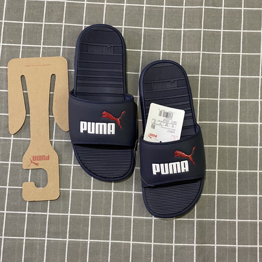 Dép Nam PUMA COOL CAT V  Xanh Navi 389110-04