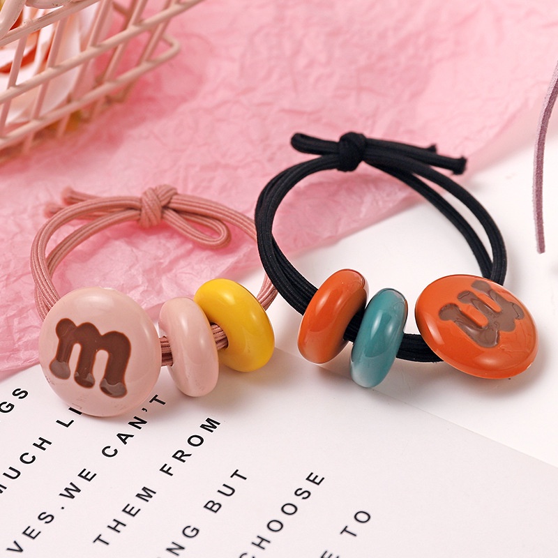 Dây cột tóc chữ M hình tròn thời trang phong cách hàn quốc giá rẻ CT09