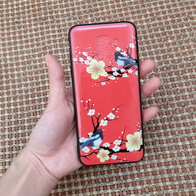 Ốp Sam sung J6 (2018) Hoa mai vàng