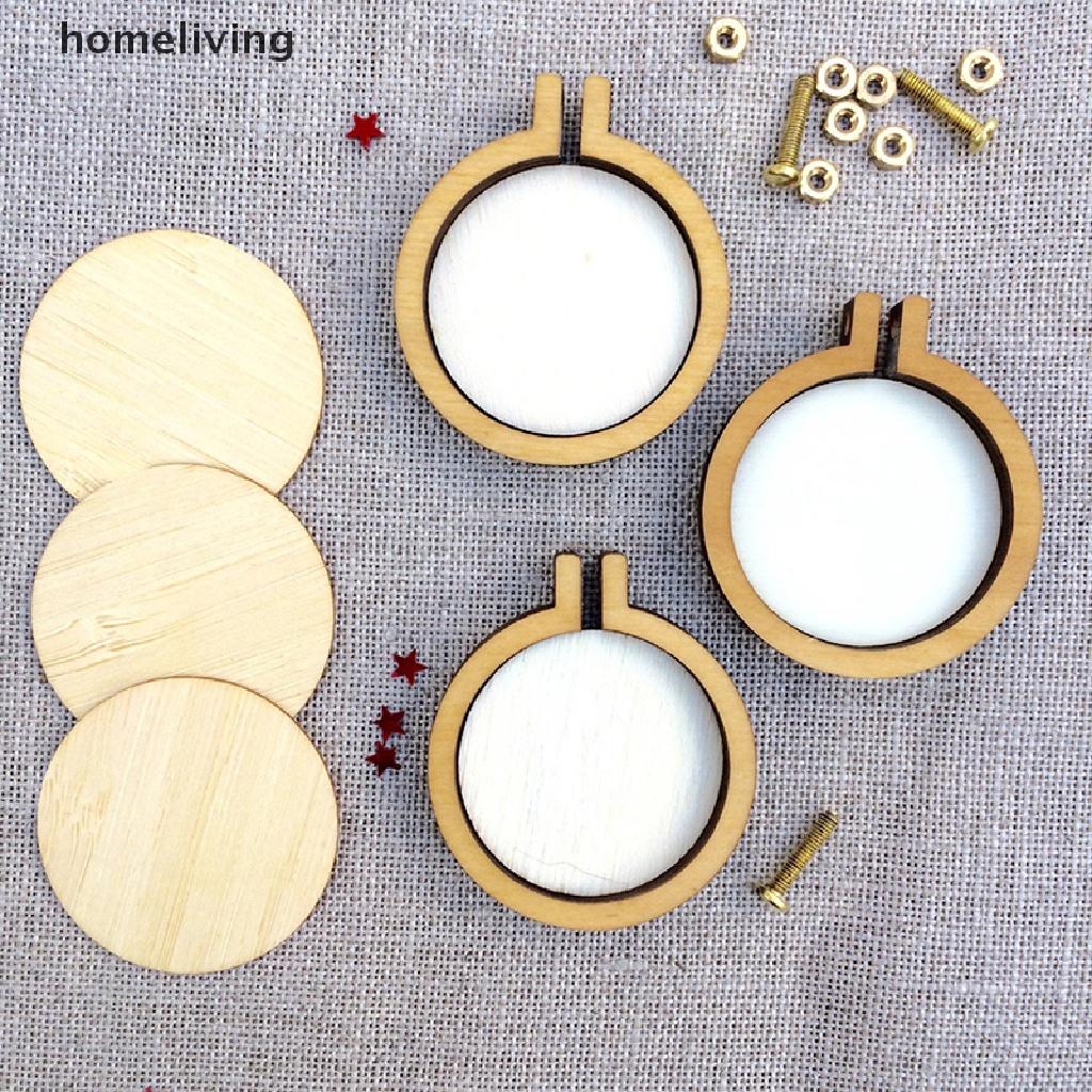 Khung Thêu Hình Tròn Mini Bằng Gỗ DIY