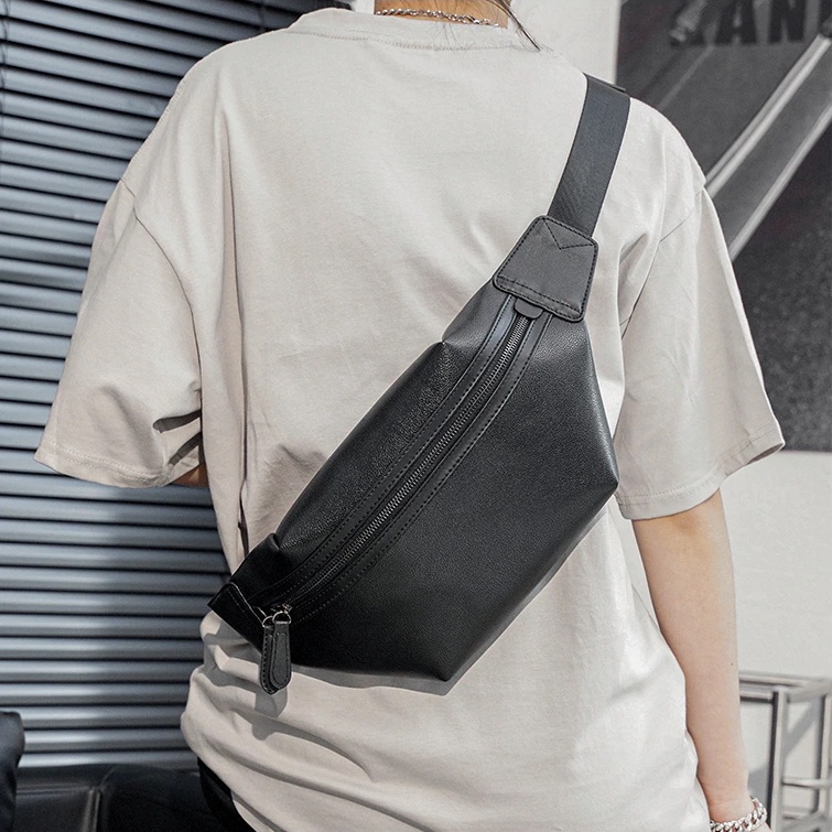 Túi bao tử da đeo chéo nam nữ mini thời trang hàn quốc đeo hông bụng thể thao cao cấp chống nước phù hợp đi chơi đi làm | BigBuy360 - bigbuy360.vn