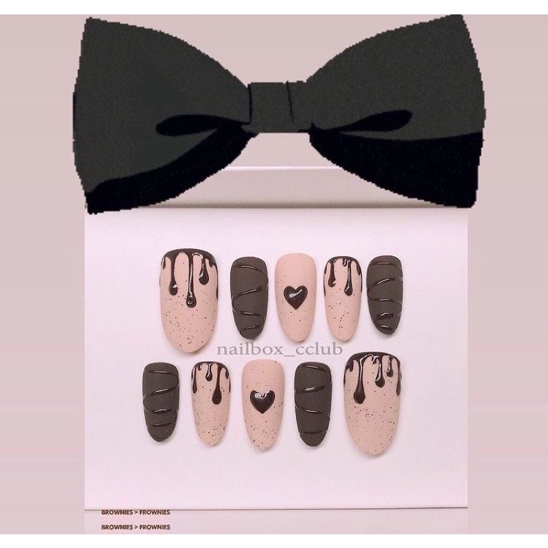 [ MỚI] LÊN MẪU NAIL_BOX .SET 10MÓNG UP KẺ CARO. -5MẪU