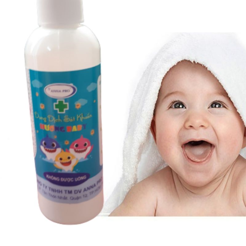 Dung dịch xịt khuẩn hương Baby. Diệt khuẩn đến 99%. chai 100ml