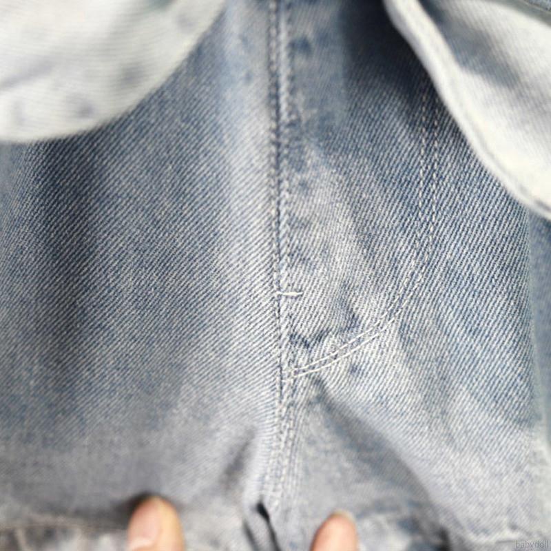 Quần Short Denim Thời Trang Mùa Hè Cho Bé Gái 1-7 Tuổi