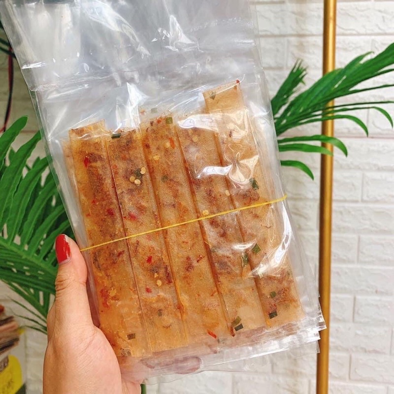 Bánh Tráng Cuộn Hành Chà Bông UNIN Bánh Tráng Dẻo Tôm Cuộn Dẻo Tôm Ngon Mê Ly Ăn - Ăn Vặt Hà Nội BT05