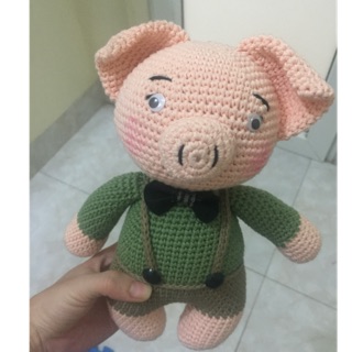 Heo + giày cho bé gái handmade