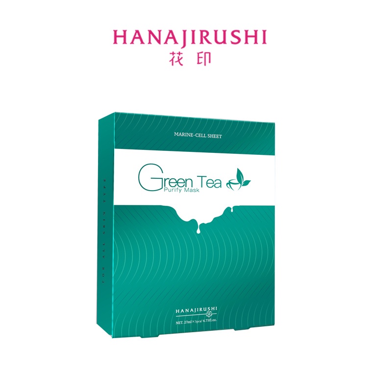 Mặt nạ HANAJIRUSHI chiết xuất lô hội/ trà xanh/ sữa ong/ sữa dê dưỡng ẩm kiểm soát dầu 27ml