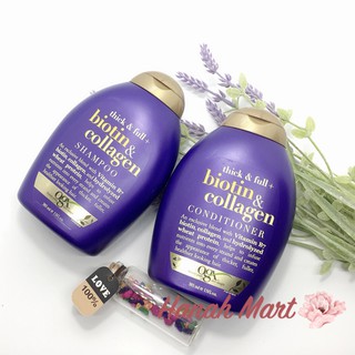 Combo Dầu Gội, Xả Biotin Collagen Ogx nội địa USA - UK( 385ml)