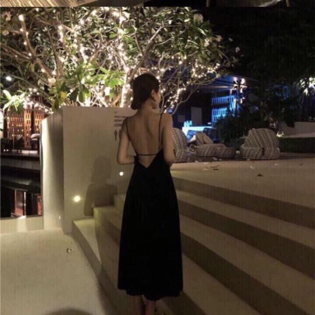 Đầm maxi dây hở lưng sexy