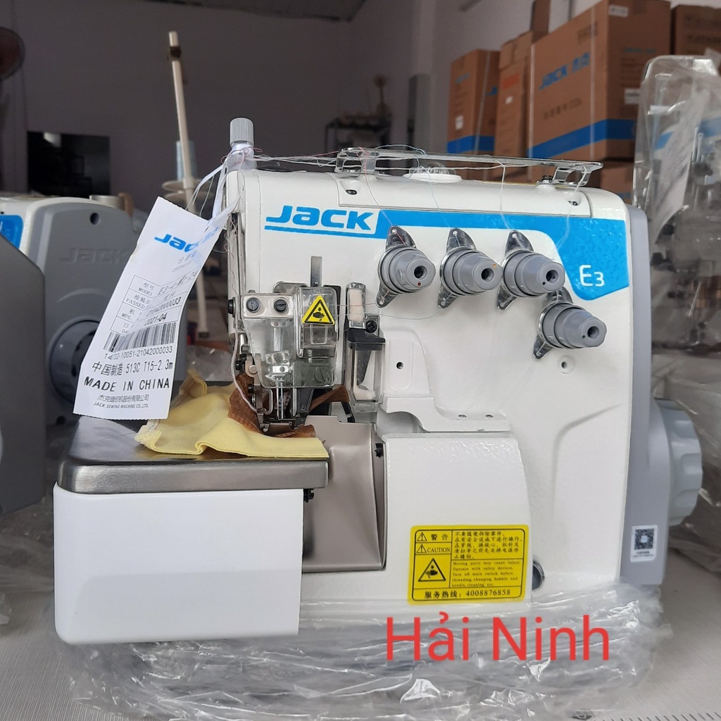 Máy vắt sổ, máy chập, cuốn biên jack E3 [mới 100%, nguyên đai nguyên kiện, đủ bộ]