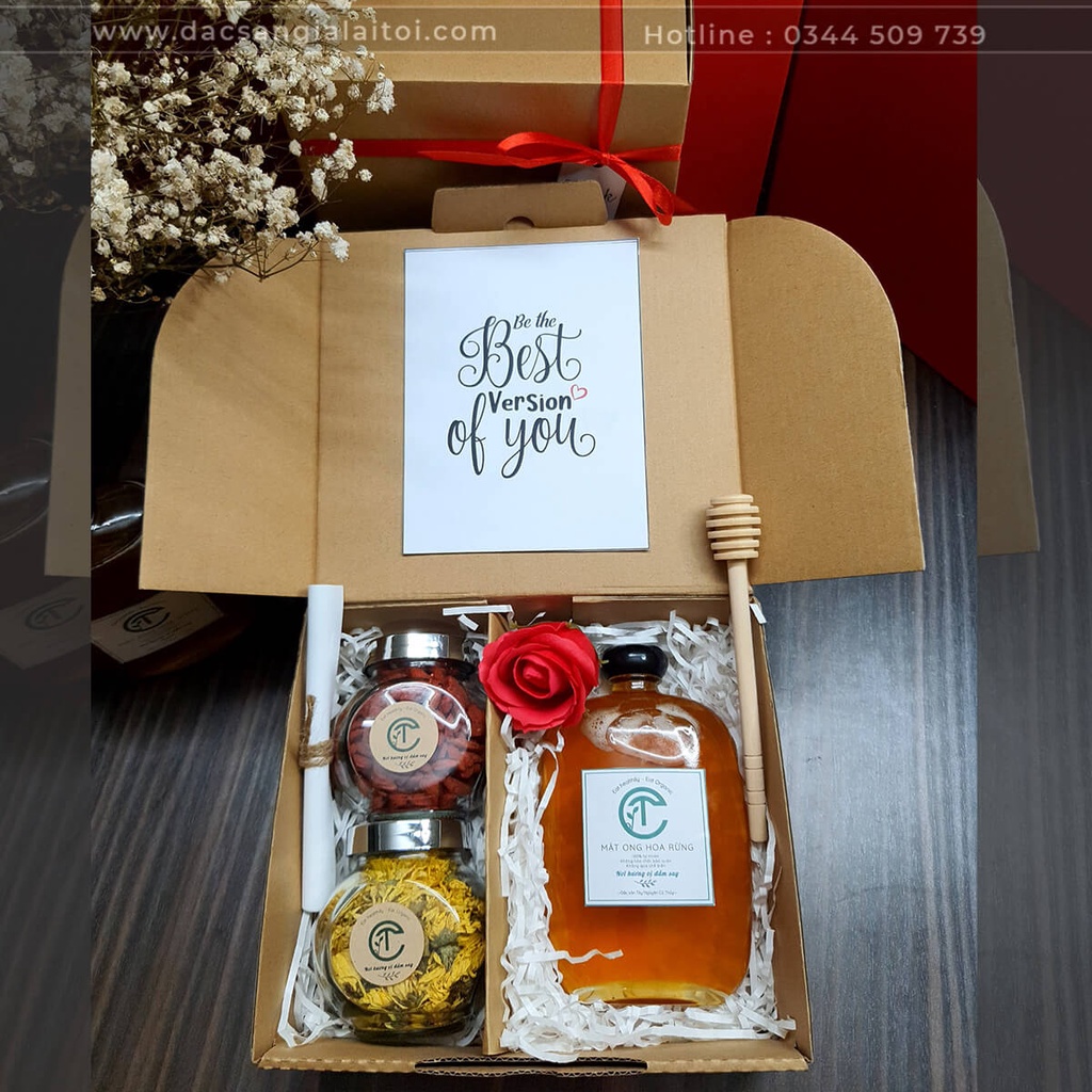 Set Quà Tặng Trà Hoa và Mật Ong