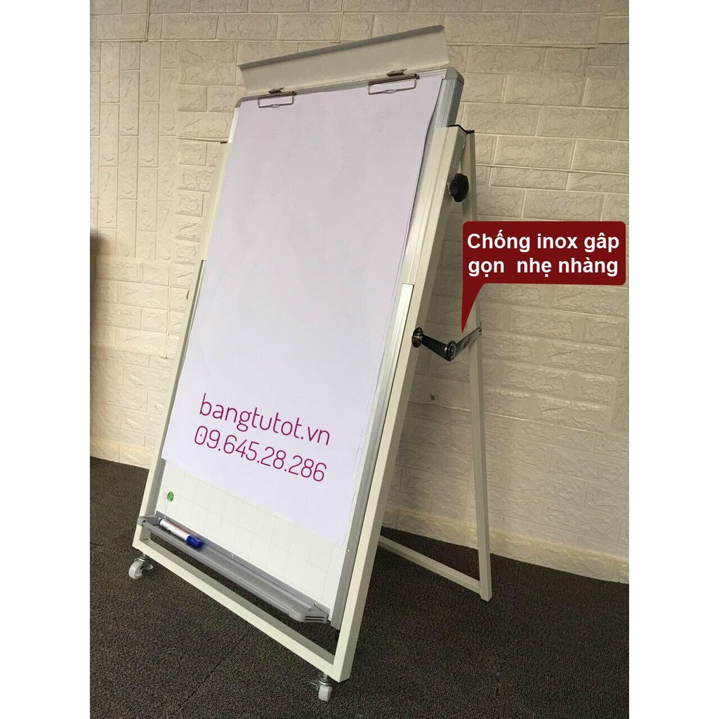 Bảng Flipchart chân gấp 60x100cm, ảnh thật 100%