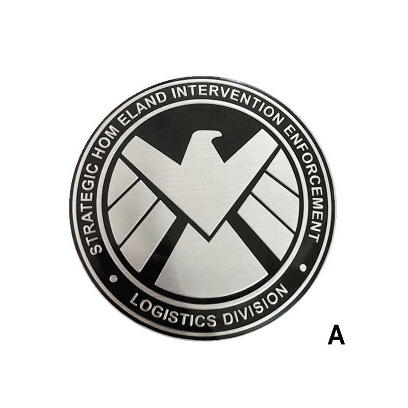 Tem Logo Kim Loại Khiên Hình đại Bàng Shield (mẫu 1) Ms-273