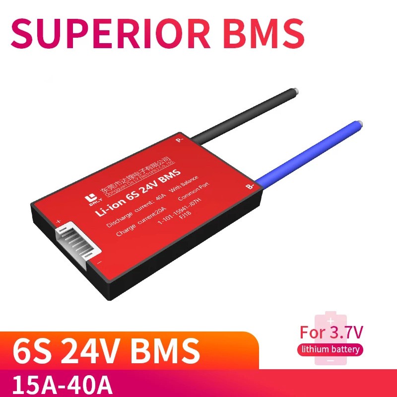 Bảng Mạch Bảo Vệ Pin Lithium 6S 15A-40A 18650 24V BMS Chuyên Dụng Dành Cho Xe Điện