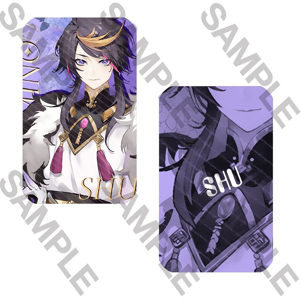 Ảnh thẻ in hình Luxiem Vtuber card bo góc viền 5*8cm